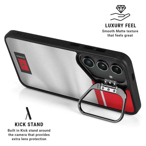Morocco Soccer Flag Galaxy S25 Ultra Kickstand Case